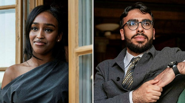 'I really hope that I inspire young people, specifically girls with a similar background to me,' says Sabelle Beraki, scholarship recipient 2025. This year's initiative went to Amin Al Qatanani from Gothenburg.