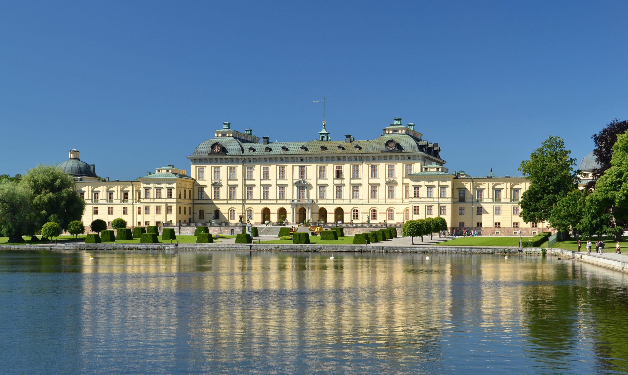 Drottningholm Palace by boat