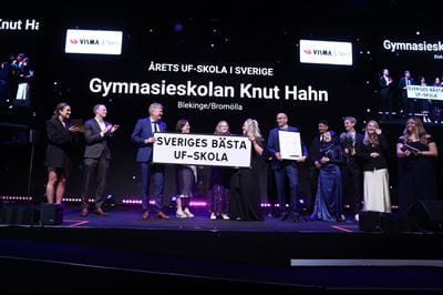 Knut Hahn Upper Secondary School is Sweden's best school for young entrepreneurs 2025