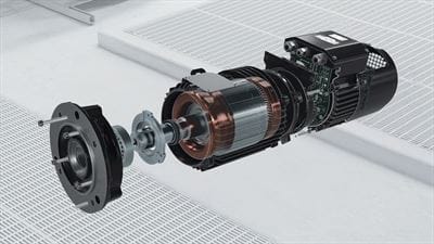 ABB integrates motor and frequency converter in a slim plug-and-play platform.